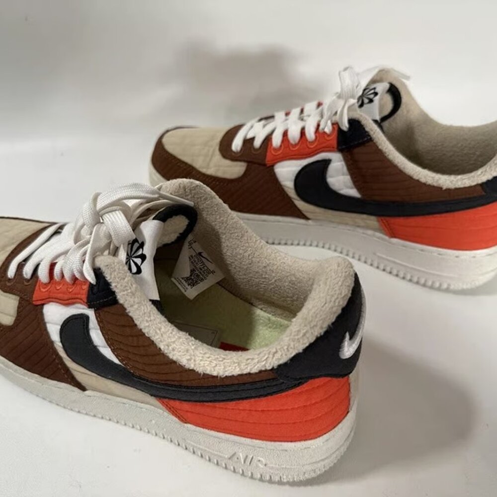 Women's Nike Air Force Toasty 1 07 Sneakers US Size 10 Uk 7.5 Fleece Lined - Picture 7 of 14